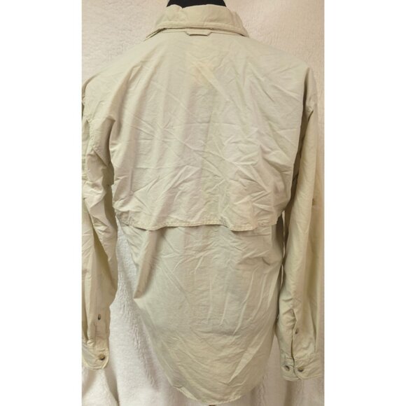 Sports Afield Mens Medium Grey Roll Tab Long Sleeve Button Hike Fish Shirt NWT - Picture 4 of 13